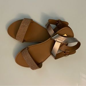 Glitter Rose Gold Sandals